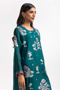 UAE -Dyed Cottonsilk Embroidered Shirt GLS-24-73
