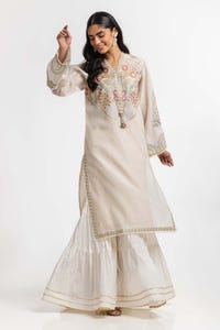 UAE -Dyed Cottonsilk Embroidered Shirt GLS-24-75