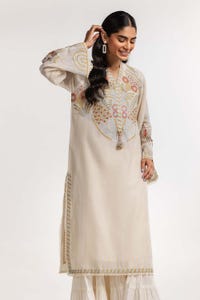 UAE -Dyed Cottonsilk Embroidered Shirt GLS-24-75