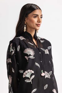 UAE -Dyed Cottonsilk Embroidered Shirt GLS-24-78