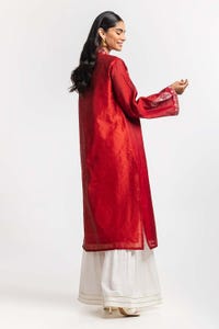 UAE -Dyed Cottonsilk Embroidered Shirt GLS-24-79
