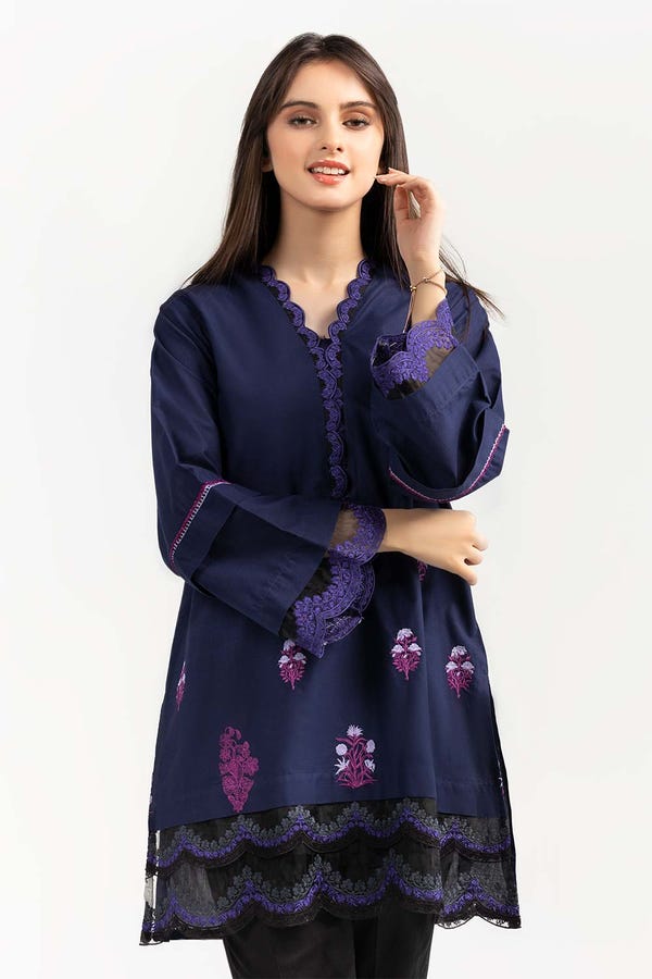 UAE -Embroidered Cambric Shirt GLW-21-90