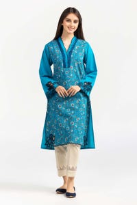 UAE -Screen Printed and Embroidered Cambric Shirt GLW-21-94