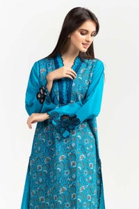 UAE -Screen Printed and Embroidered Cambric Shirt GLW-21-94