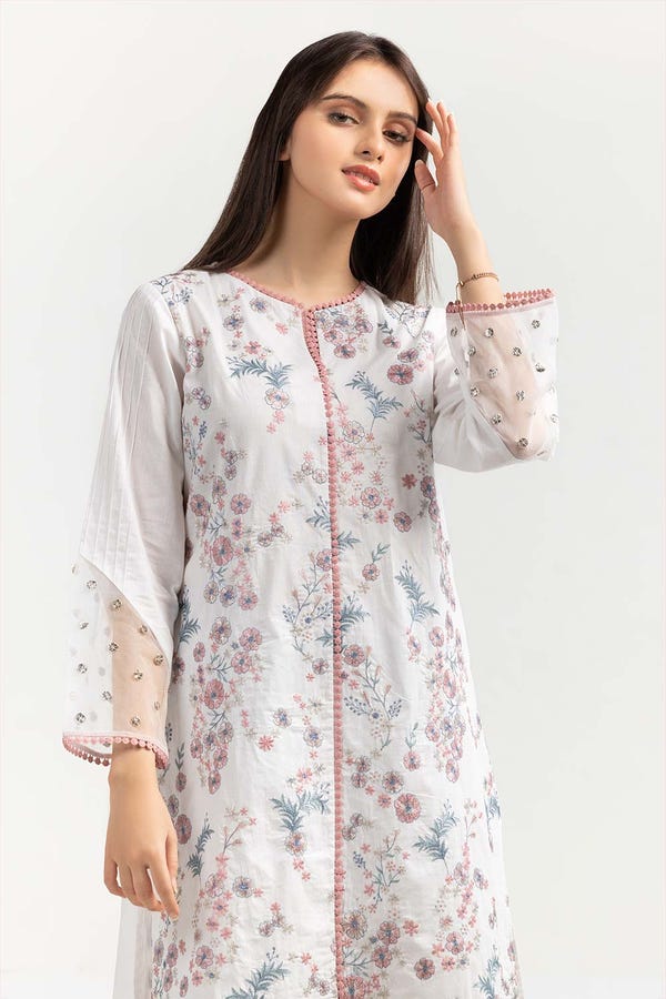 UAE -Embroidered Cambric Shirt GLW-21-97