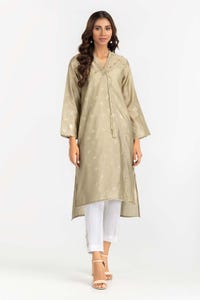 UAE -Foil Print Slub Shirt GLW-22-104