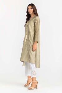 UAE -Foil Print Slub Shirt GLW-22-104