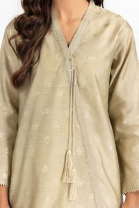 UAE -Foil Print Slub Shirt GLW-22-104
