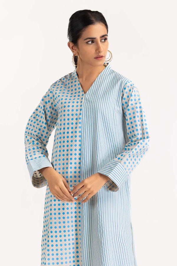 UAE -Neon Print Cambric Shirt GLW-22-110