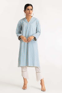 UAE -Neon Print Cambric Shirt GLW-22-110