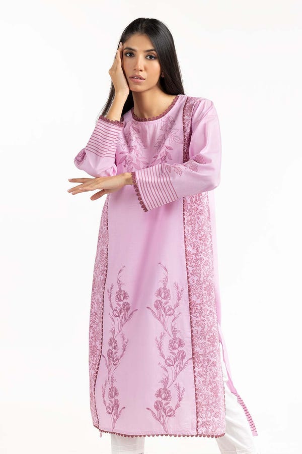 UAE -Cambric Embroidered Kurta GLW-22-119