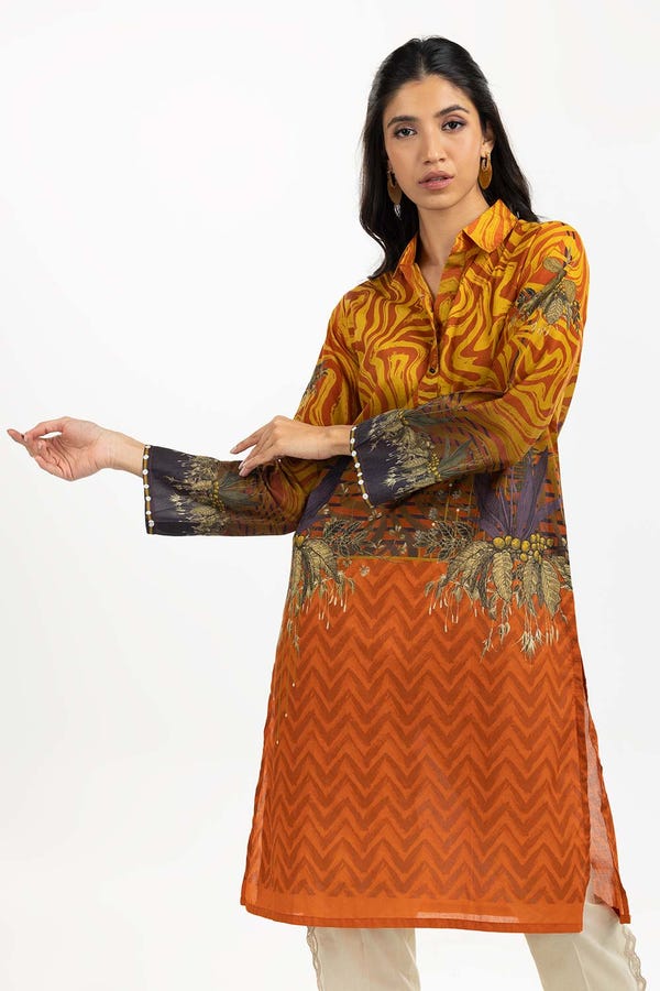 UAE -Digital Printed Cambric Shirt GLW-22-148