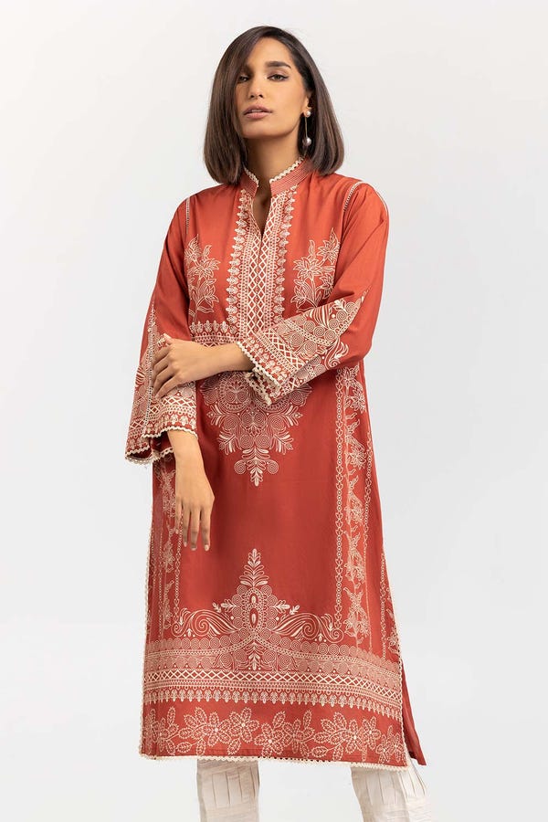 UAE -Cambric Screen Printed Shirt GLW-22-23