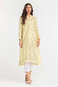 UAE -Foil Print Slub Shirt GLW-22-58