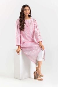 UAE -Foil Print Slub Shirt GLW-22-62