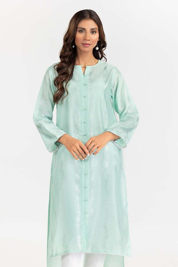 UAE -Foil Print Slub Shirt GLW-22-66