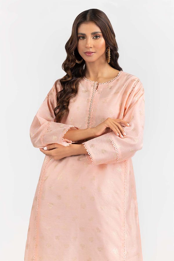 UAE -Foil Print Slub Shirt GLW-22-67