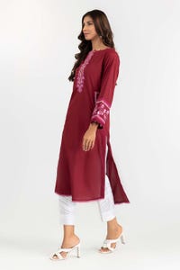 UAE -Embroidered Cambric Shirt GLW-22-85