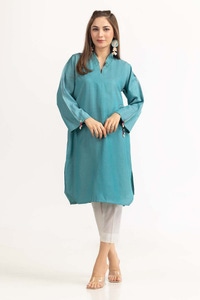 UAE -Dyed Cotton Chambray Embroidered Shirt GLW-23-01