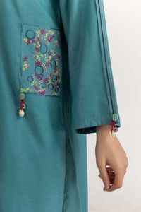 UAE -Dyed Cotton Chambray Embroidered Shirt GLW-23-01