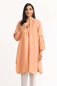 UAE -Dyed Cotton Chambray Embroidered Shirt GLW-23-02