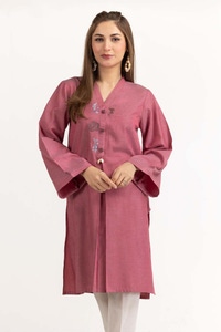 UAE -Dyed Chambray Embroidered Shirt GLW-23-03