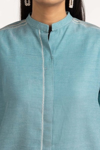 UAE -Dyed Cotton Chambray Embroidered Shirt GLW-23-04