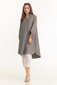 UAE -Dyed Chambray Embroidered shirt GLW-23-07