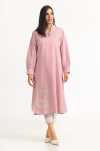 UAE -Dyed Chambray Embroidered Shirt GLW-23-09