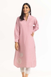 UAE -Dyed Chambray Embroidered Shirt GLW-23-09