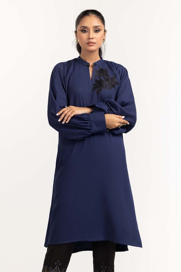 UAE -Dyed Georgette Embroidered Shirt GLW-23-13