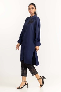 UAE -Dyed Georgette Embroidered Shirt GLW-23-13
