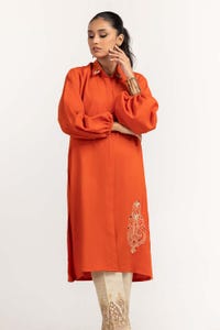 UAE -Dyed Georgette Embroidered Shirt GLW-23-14
