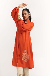 UAE -Dyed Georgette Embroidered Shirt GLW-23-14