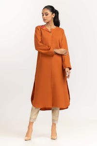 UAE -Dyed Georgette Embroidered Shirt GLW-23-17