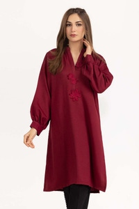 UAE -Dyed Georgette Embroidered Shirt GLW-23-18