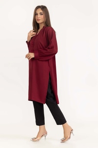 UAE -Dyed Georgette Embroidered Shirt GLW-23-18