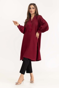 UAE -Dyed Georgette Embroidered Shirt GLW-23-18