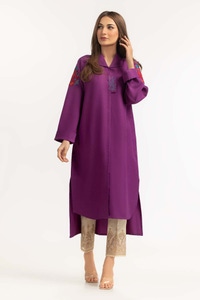 UAE -Dyed Georgette Embroidered Shirt GLW-23-19