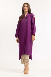 UAE -Dyed Georgette Embroidered Shirt GLW-23-19
