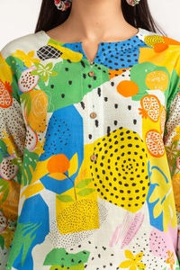 UAE -Digital Print Khaddar Shirt GLW-23-22