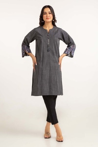UAE -Dyed Cotton Yarn Dyed Embroidered Shirt GLW-23-30