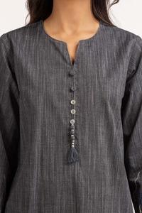 UAE -Dyed Cotton Yarn Dyed Embroidered Shirt GLW-23-30