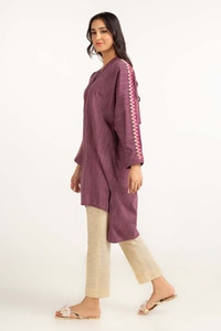UAE -Dyed Yarn Cotton Embroidered Shirt Glw-23-35