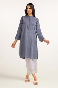 UAE -Dyed Cotton Yarn Dyed Embroidered Shirt GLW-23-36