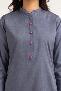 UAE -Dyed Cotton Yarn Dyed Embroidered Shirt GLW-23-36