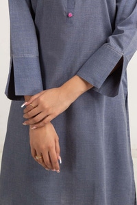 UAE -Dyed Cotton Yarn Dyed Embroidered Shirt GLW-23-36