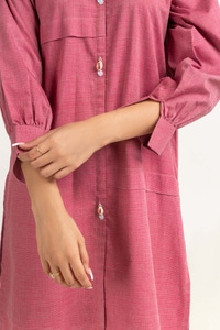 UAE -Dyed Yarn Cotton Embroidered Shirt Glw-23-38