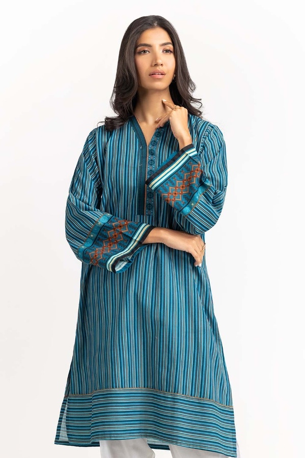UAE -Digital Print Khaddar Shirt GLW-23-65