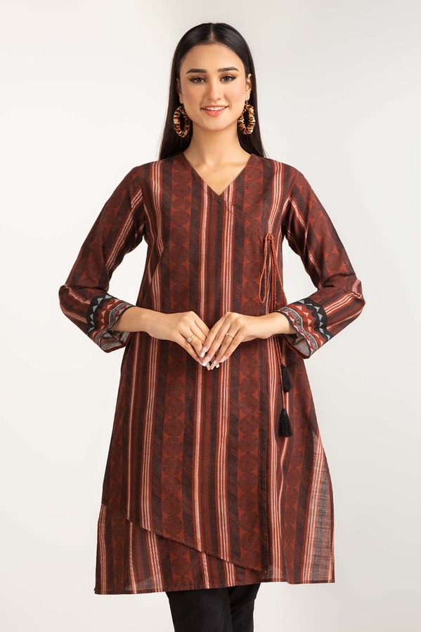 UAE -Digital Print Khaddar Shirt GLW-23-68